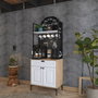 Hanah Home Armario Multiusos Nogal y Blanco